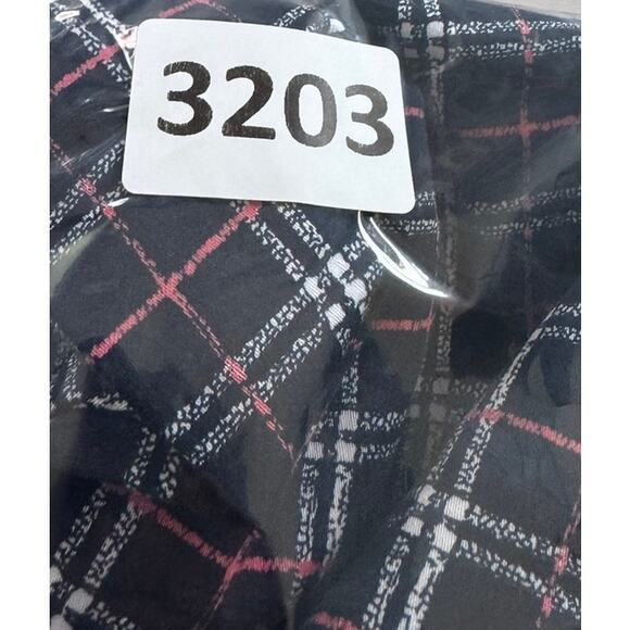 Lady Hagen Long Shorts Navy Blue Pink Check Plaid Size 4 Cotton Spandex - Picture 8 of 8